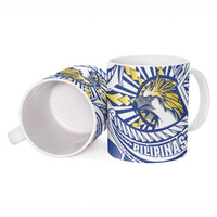 Philippines Eagle Sun Ceramic Mug Filipino Agila Polynesian Tattoo Flag Color