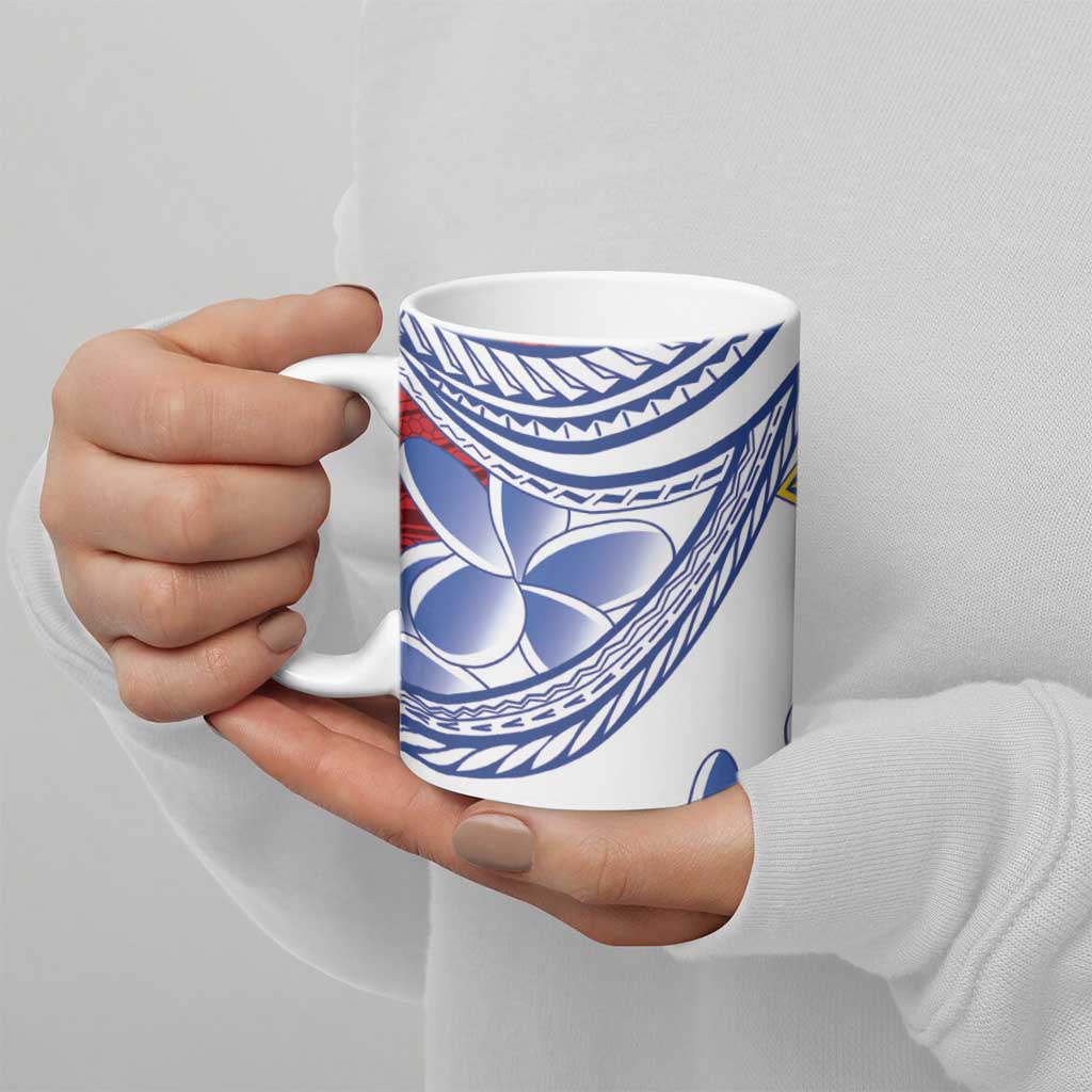 Philippines Eagle Sun Ceramic Mug Filipino Agila Polynesian Tattoo Flag Color