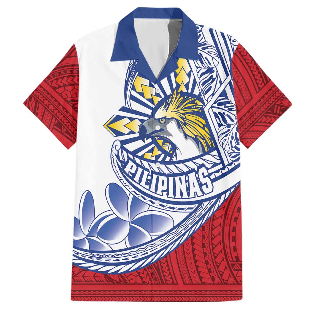 Philippines Eagle Sun Family Matching Summer Maxi Dress and Hawaiian Shirt Filipino Agila Polynesian Tattoo Flag Color