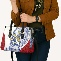 Philippines Eagle Sun Leather Bag Filipino Agila Polynesian Tattoo Flag Color