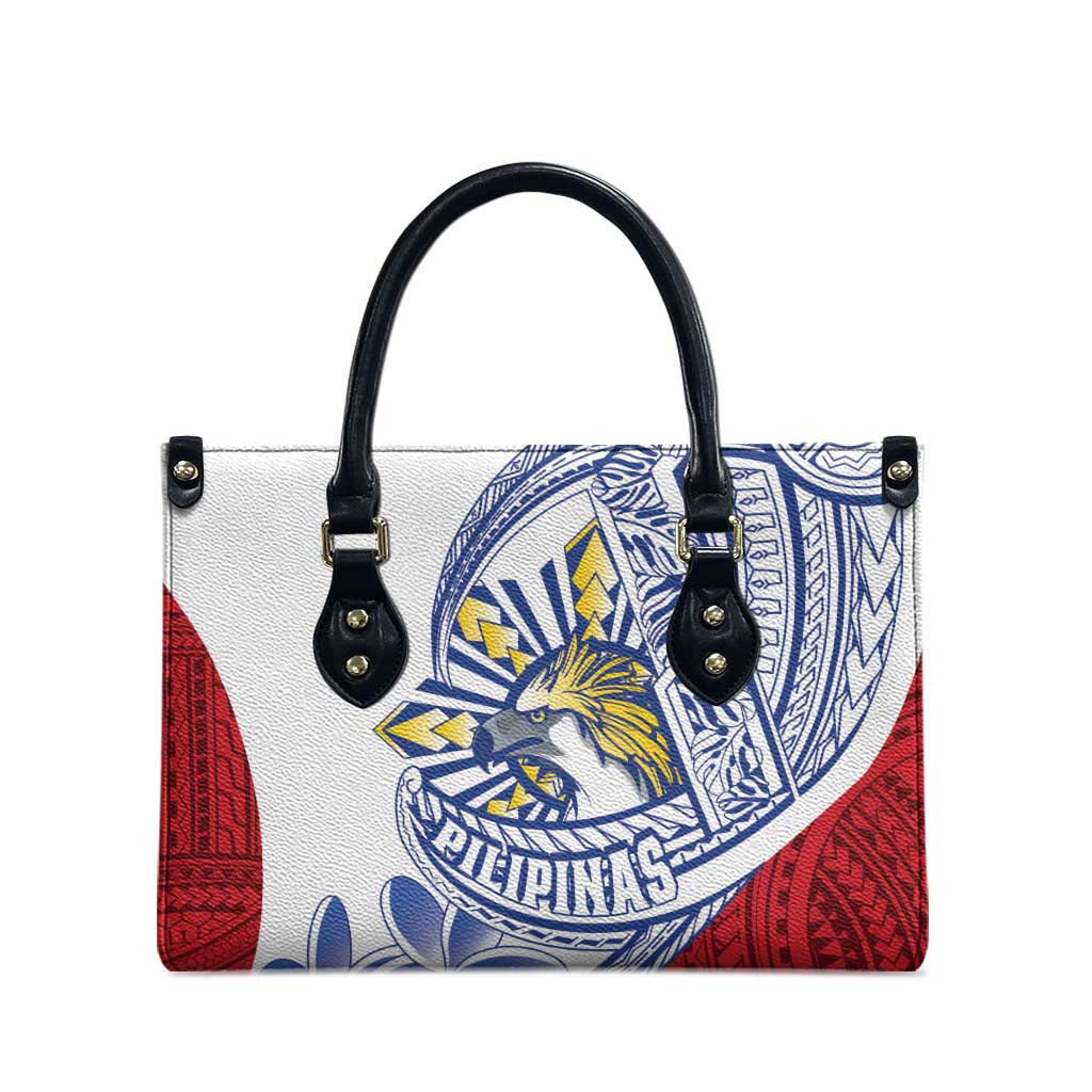 Philippines Eagle Sun Leather Bag Filipino Agila Polynesian Tattoo Flag Color