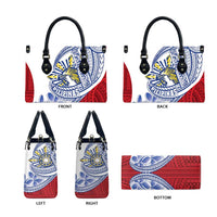 Philippines Eagle Sun Leather Bag Filipino Agila Polynesian Tattoo Flag Color