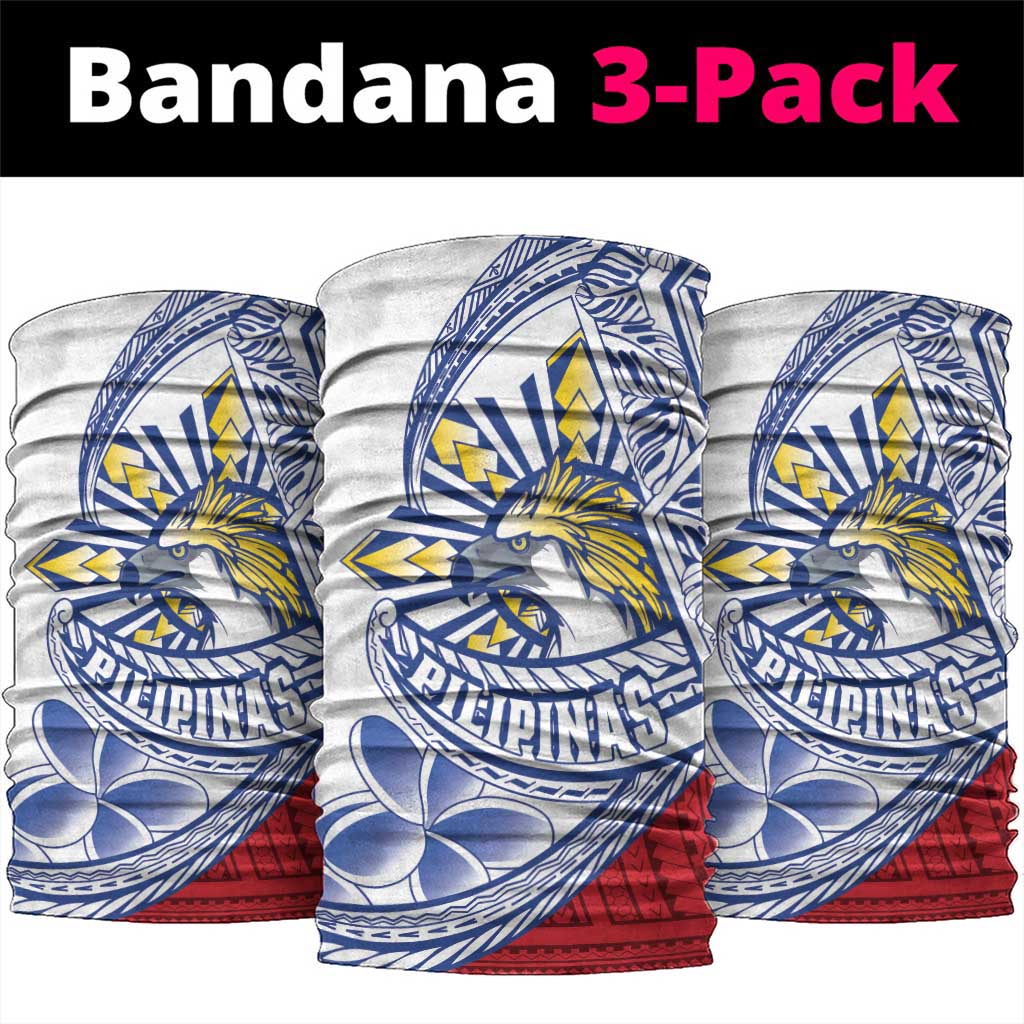Philippines Eagle Sun Neck Gaiter Filipino Agila Polynesian Tattoo Flag Color LT14 package One Size: 25*50cm Red - Polynesian Pride