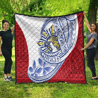 Philippines Eagle Sun Quilt Filipino Agila Polynesian Tattoo Flag Color LT14 - Polynesian Pride