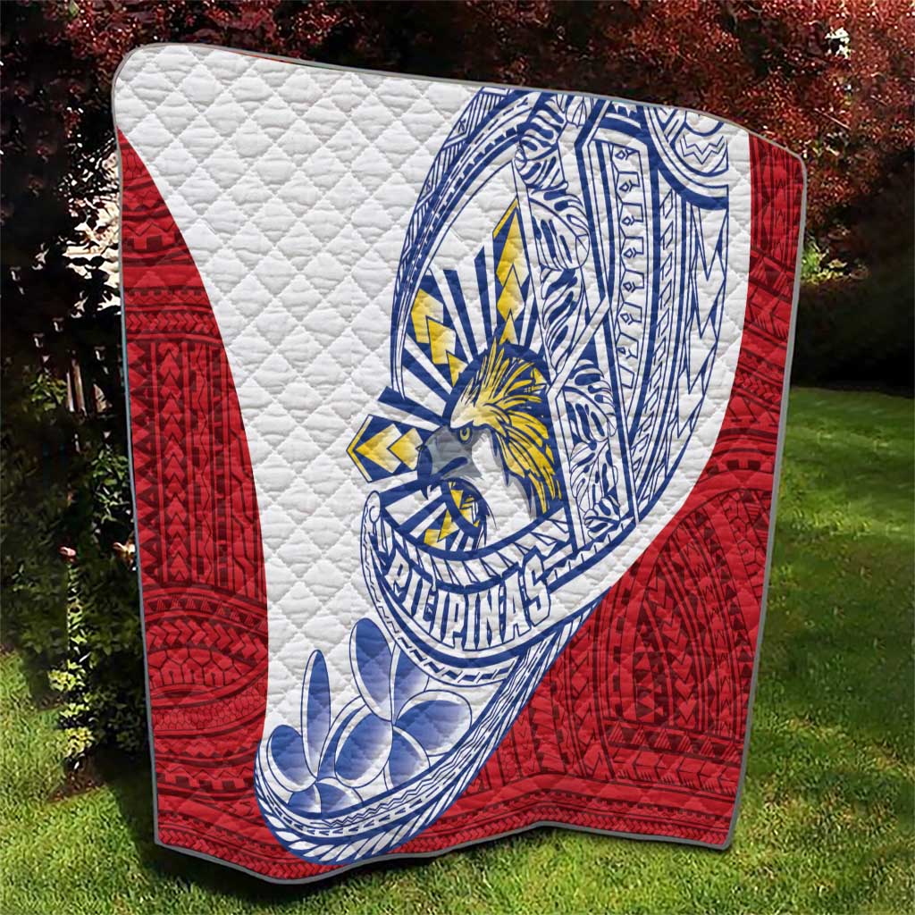 Philippines Eagle Sun Quilt Filipino Agila Polynesian Tattoo Flag Color LT14 - Polynesian Pride