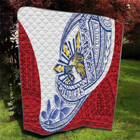 Philippines Eagle Sun Quilt Filipino Agila Polynesian Tattoo Flag Color LT14 - Polynesian Pride