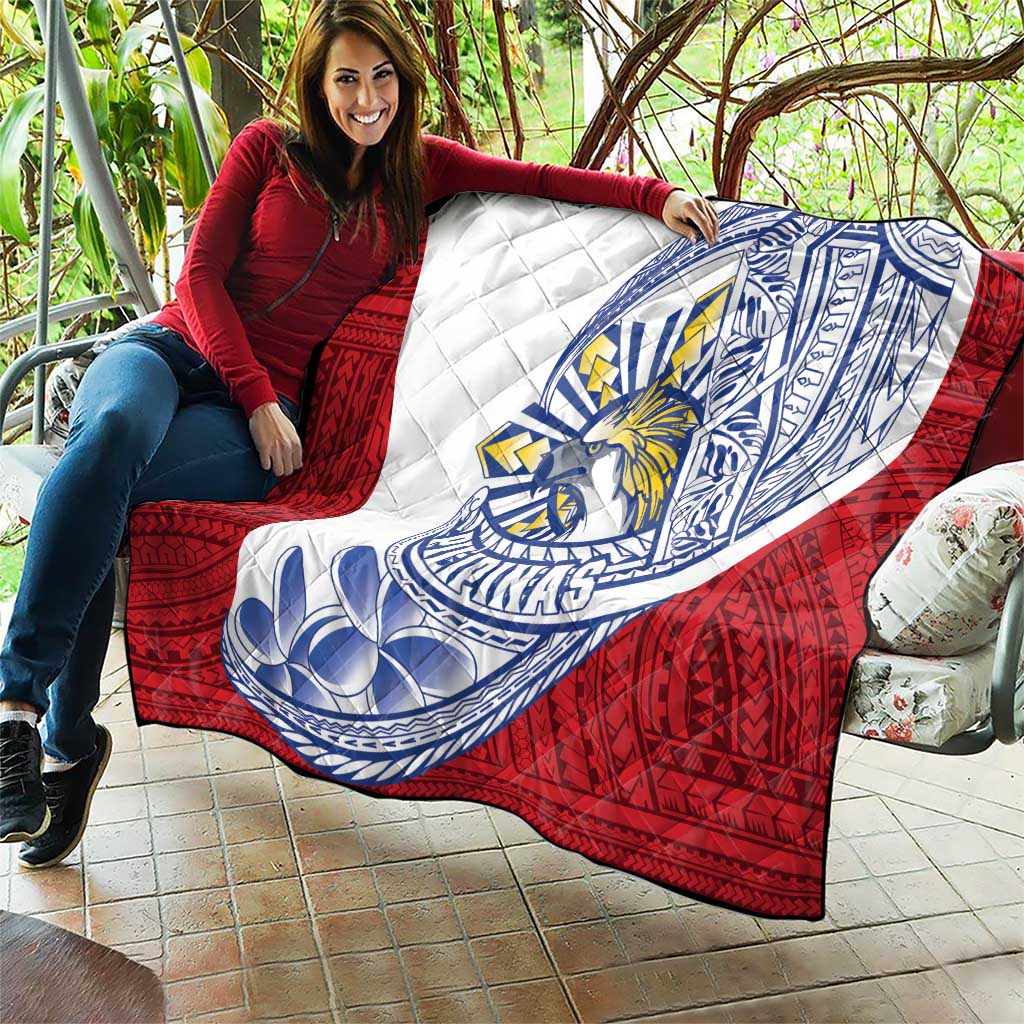 Philippines Eagle Sun Quilt Filipino Agila Polynesian Tattoo Flag Color LT14 - Polynesian Pride