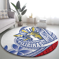 Philippines Eagle Sun Round Carpet Filipino Agila Polynesian Tattoo Flag Color LT14 - Polynesian Pride