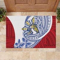 Philippines Eagle Sun Rubber Doormat Filipino Agila Polynesian Tattoo Flag Color