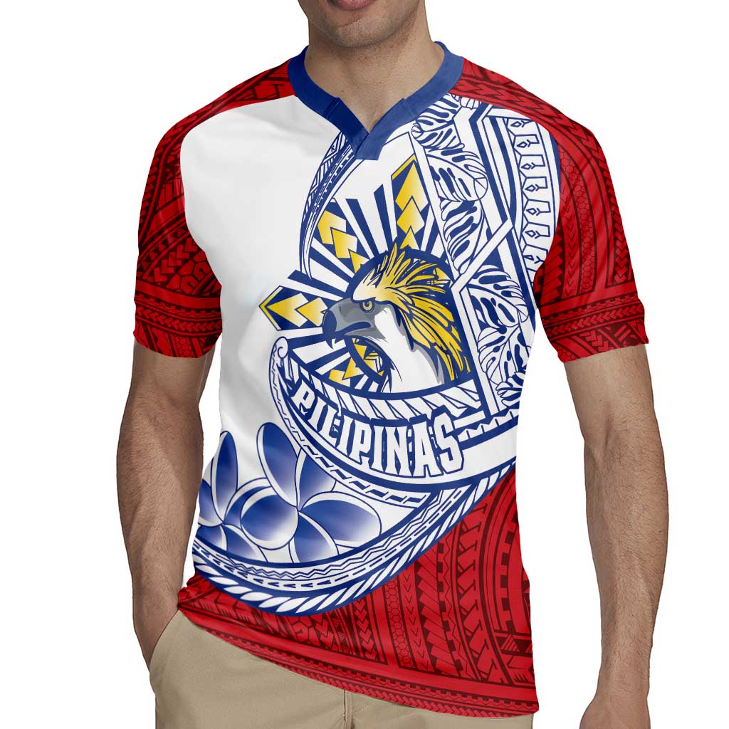 Philippines Eagle Sun Rugby Jersey Filipino Agila Polynesian Tattoo Flag Color LT14 - Polynesian Pride