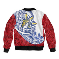 Philippines Eagle Sun Sleeve Zip Bomber Jacket Filipino Agila Polynesian Tattoo Flag Color LT14 - Polynesian Pride