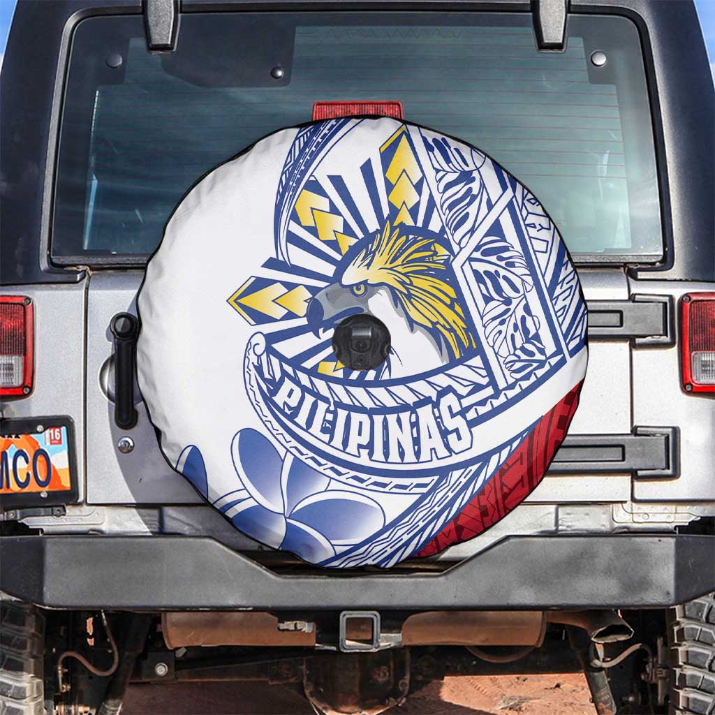 Philippines Eagle Sun Spare Tire Cover Filipino Agila Polynesian Tattoo Flag Color