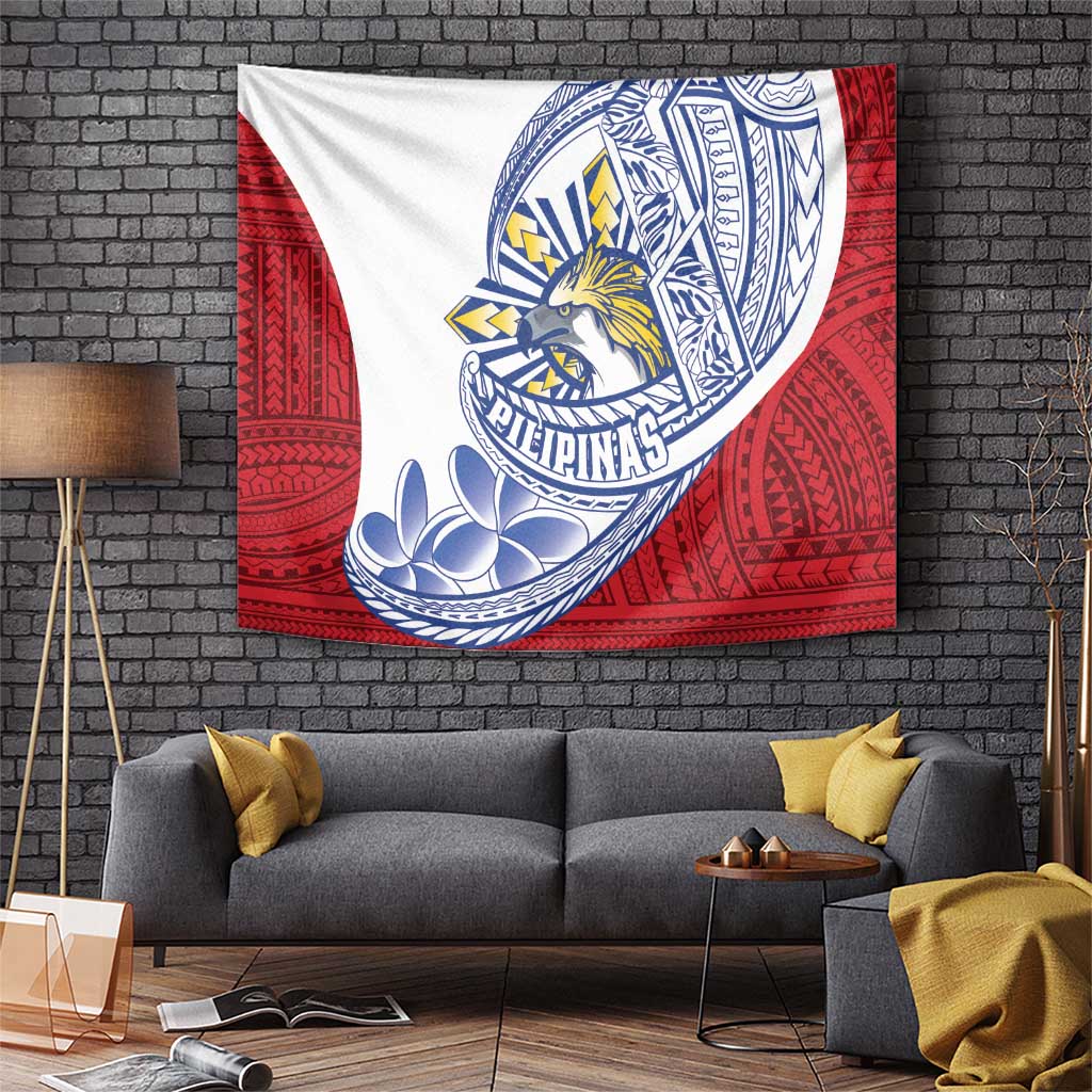 Philippines Eagle Sun Tapestry Filipino Agila Polynesian Tattoo Flag Color
