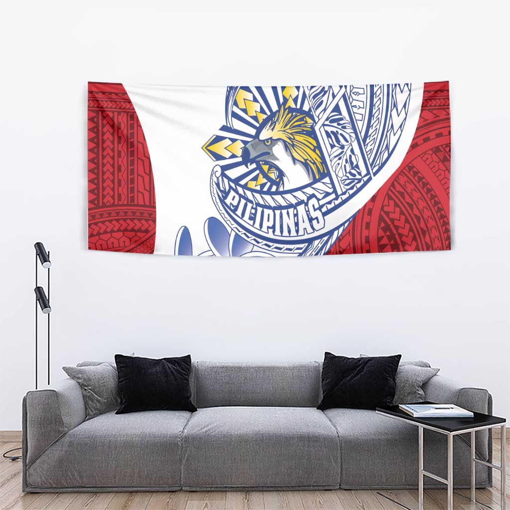Philippines Eagle Sun Tapestry Filipino Agila Polynesian Tattoo Flag Color