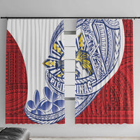 Philippines Eagle Sun Window Curtain Filipino Agila Polynesian Tattoo Flag Color