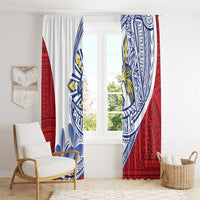 Philippines Eagle Sun Window Curtain Filipino Agila Polynesian Tattoo Flag Color