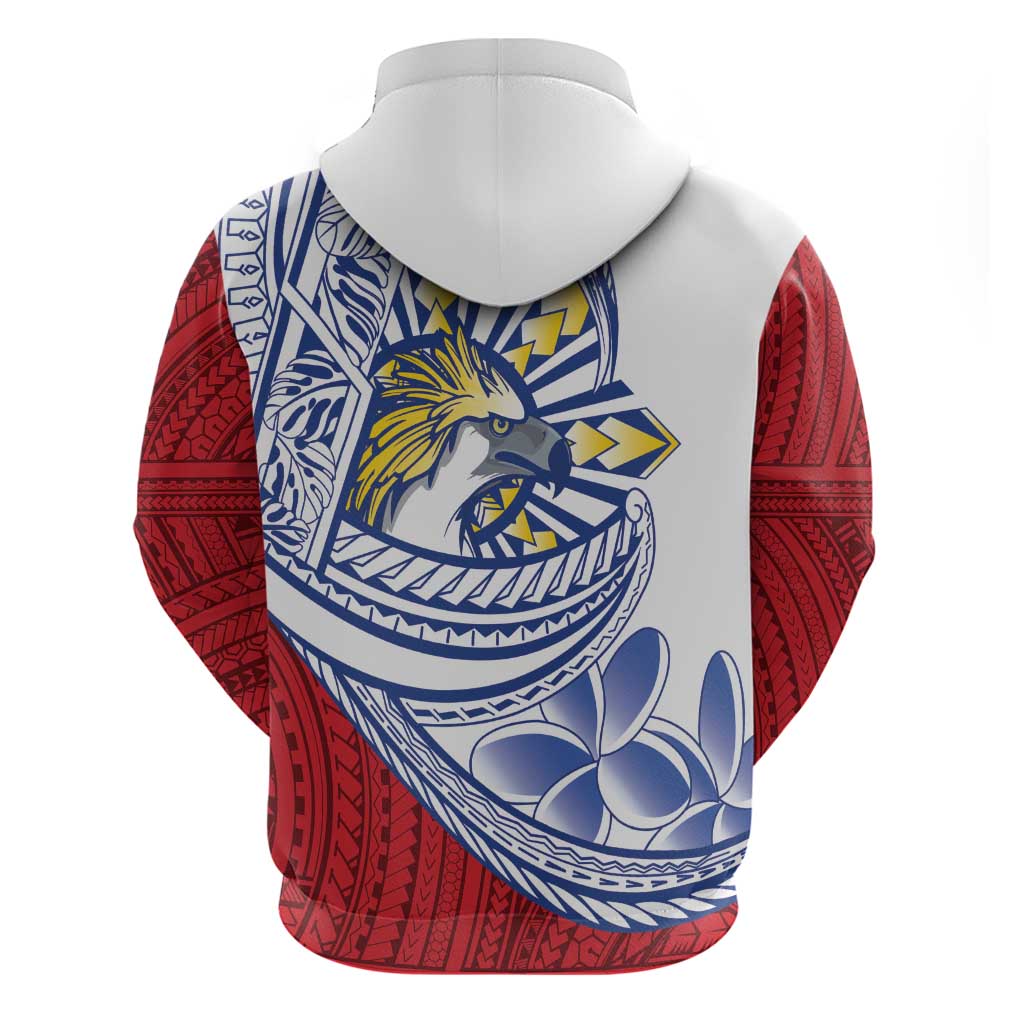 Philippines Eagle Sun Zip Hoodie Filipino Agila Polynesian Tattoo Flag Color LT14 - Polynesian Pride