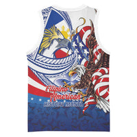 Filipino American History Month Basketball Jersey Philippines Agila USA Eagle Mix Flag LT14 - Polynesian Pride