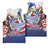 Filipino American History Month Basketball Jersey Philippines Agila USA Eagle Mix Flag LT14 - Polynesian Pride