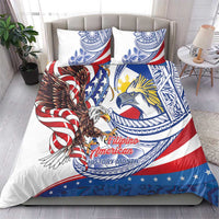 Filipino American History Month Bedding Set Philippines Agila USA Eagle Mix Flag LT14 - Polynesian Pride