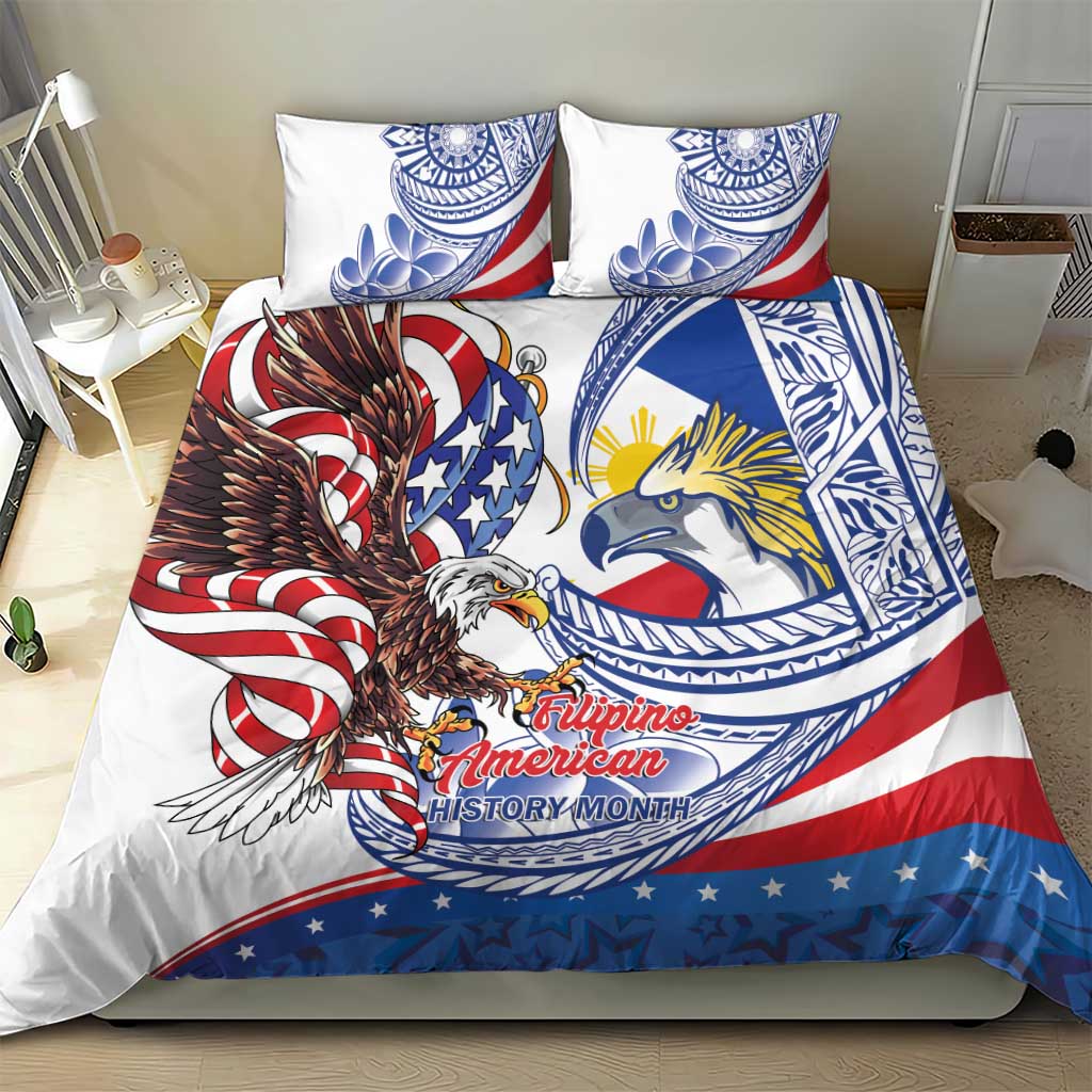 Filipino American History Month Bedding Set Philippines Agila USA Eagle Mix Flag LT14 - Polynesian Pride