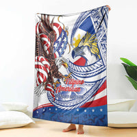 Filipino American History Month Blanket Philippines Agila USA Eagle Mix Flag