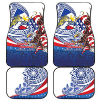 Filipino American History Month Car Mats Philippines Agila USA Eagle Mix Flag LT14 - Polynesian Pride