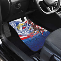 Filipino American History Month Car Mats Philippines Agila USA Eagle Mix Flag LT14 - Polynesian Pride
