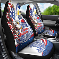 Filipino American History Month Car Seat Cover Philippines Agila USA Eagle Mix Flag LT14 - Polynesian Pride
