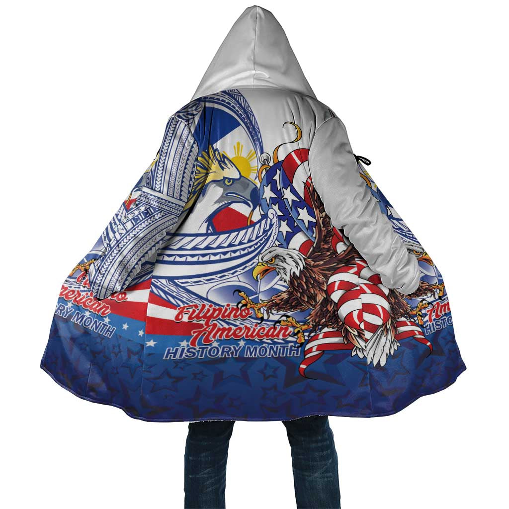 Filipino American History Month Cloak Philippines Agila USA Eagle Mix Flag