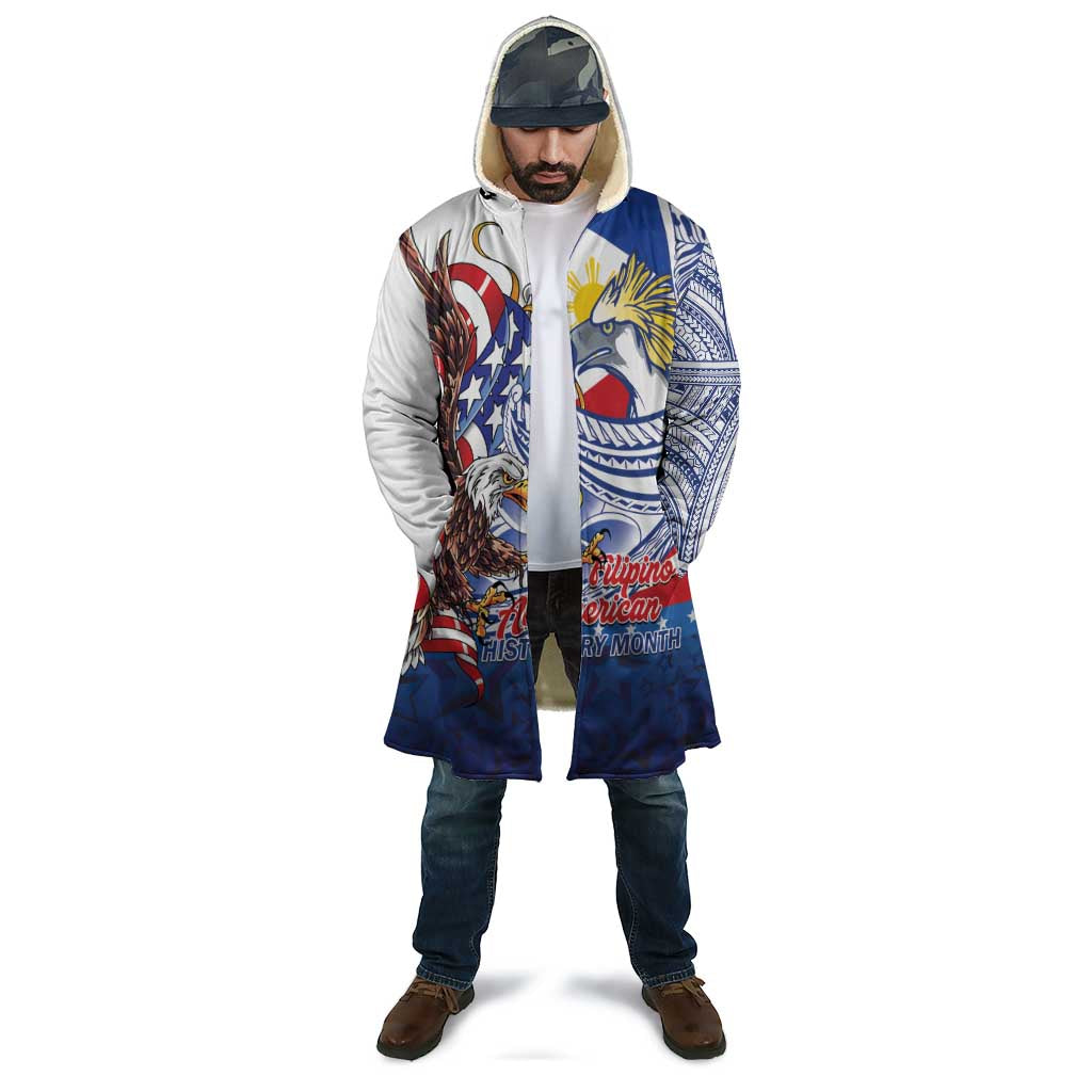 Filipino American History Month Cloak Philippines Agila USA Eagle Mix Flag
