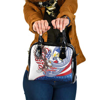 Filipino American History Month Shoulder Handbag Philippines Agila USA Eagle Mix Flag LT14 One Size Blue - Polynesian Pride