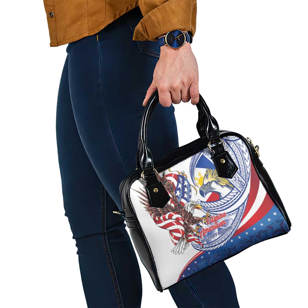Filipino American History Month Shoulder Handbag Philippines Agila USA Eagle Mix Flag LT14 - Polynesian Pride