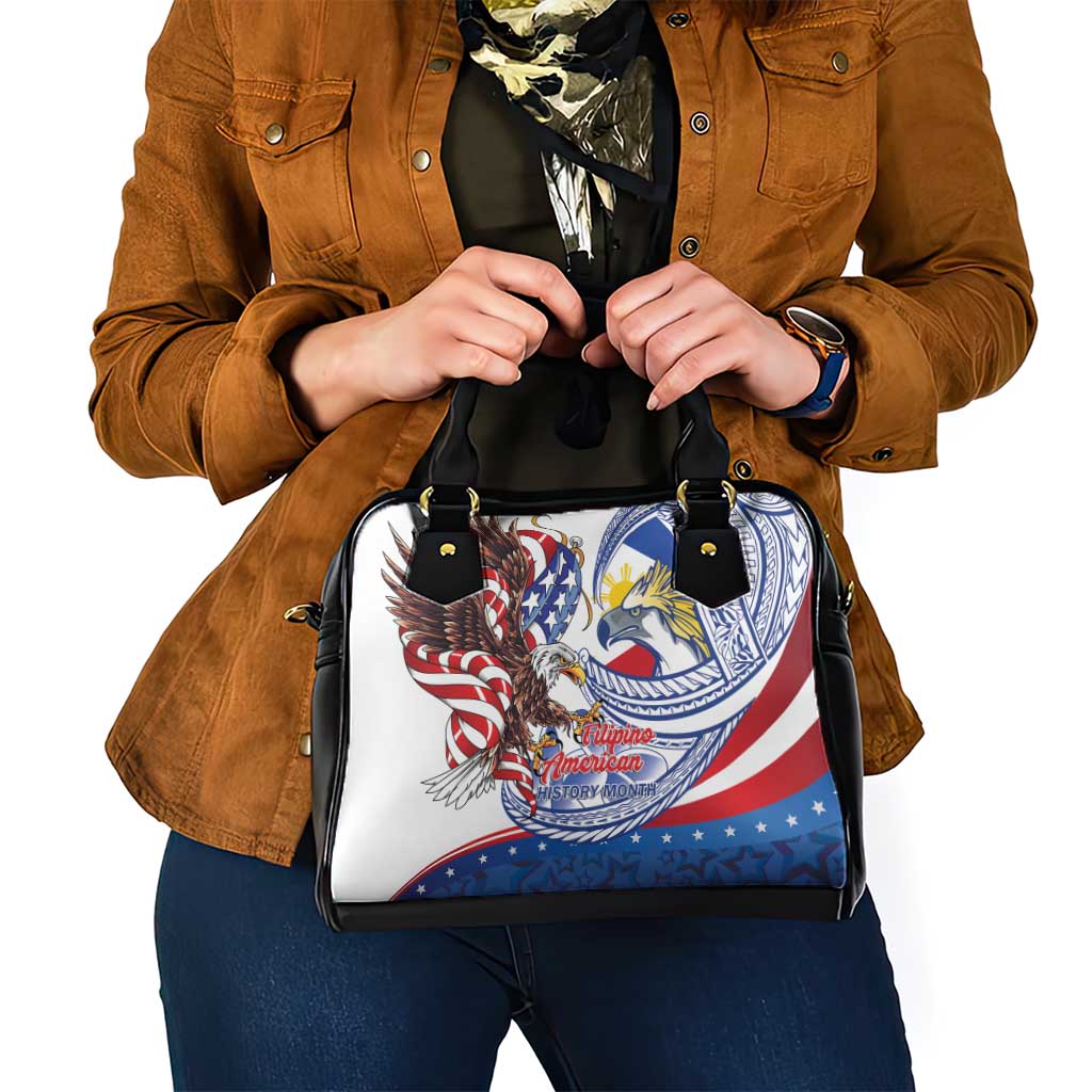 Filipino American History Month Shoulder Handbag Philippines Agila USA Eagle Mix Flag LT14 - Polynesian Pride
