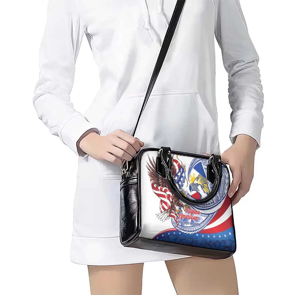 Filipino American History Month Shoulder Handbag Philippines Agila USA Eagle Mix Flag LT14 - Polynesian Pride