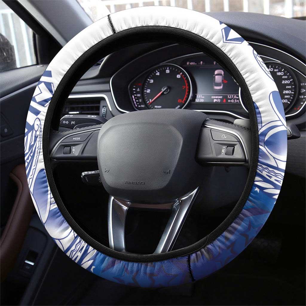 Filipino American History Month Steering Wheel Cover Philippines Agila USA Eagle Mix Flag