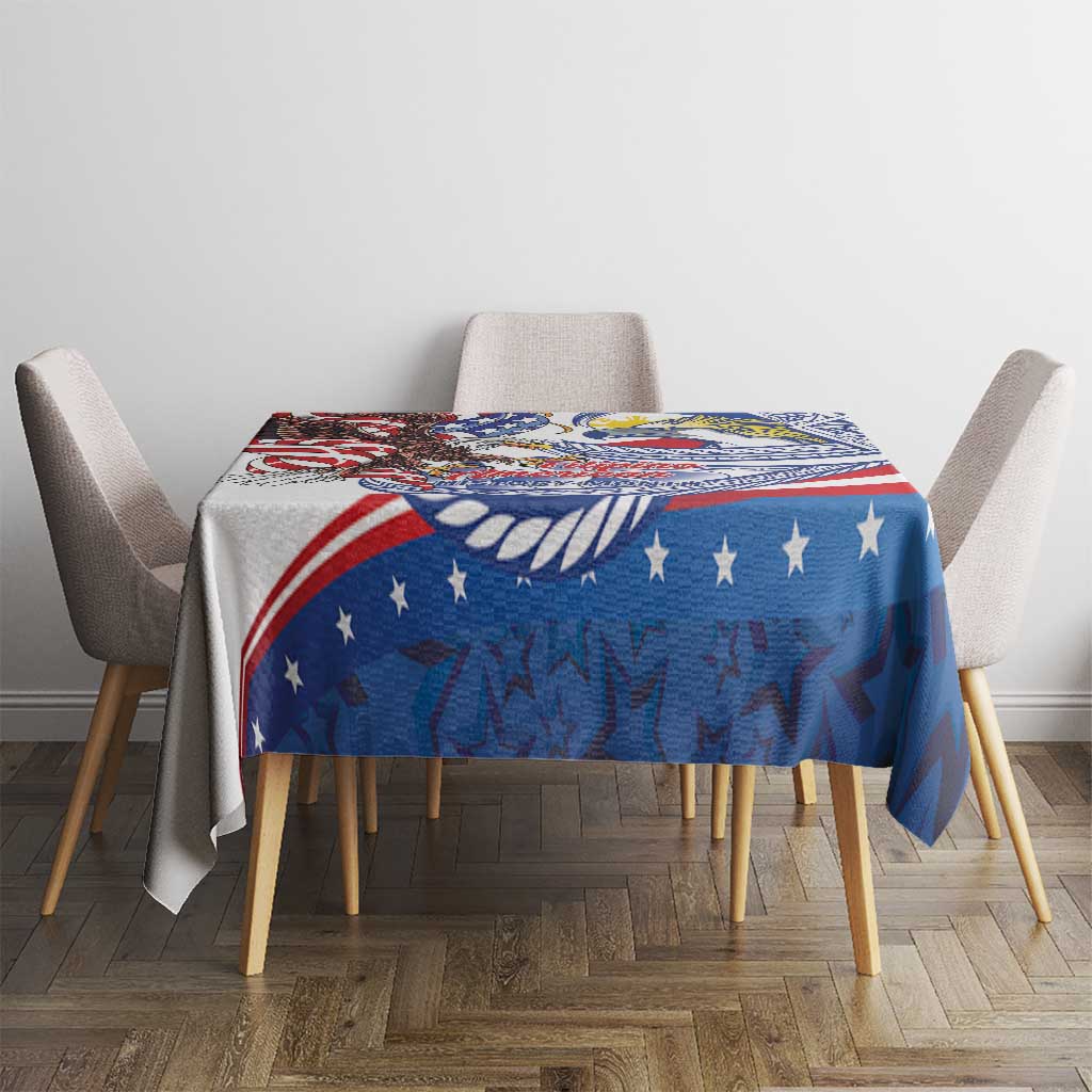 Filipino American History Month Tablecloth Philippines Agila USA Eagle Mix Flag LT14 - Polynesian Pride