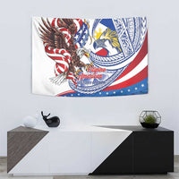 Filipino American History Month Tapestry Philippines Agila USA Eagle Mix Flag LT14 - Polynesian Pride