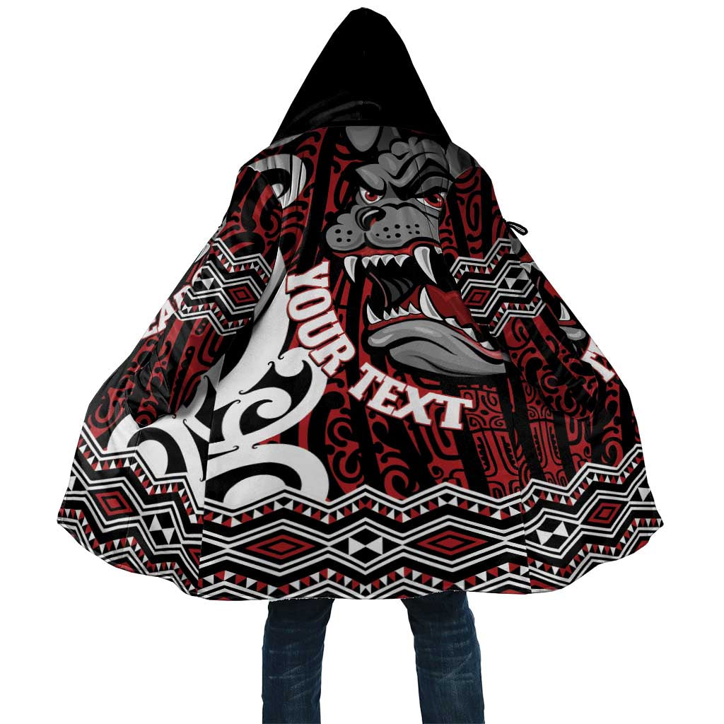 Personalised Aotearoa Bulldog Cloak New Zealand Maori Taniko Art - Polynesian Pride