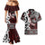 Personalised Aotearoa Bulldog Couples Matching Mermaid Dress and Hawaiian Shirt New Zealand Maori Taniko Art
