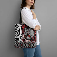 Personalised Aotearoa Bulldog Tote Bag New Zealand Maori Taniko Art - Polynesian Pride