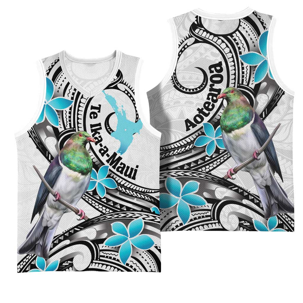 Aotearoa Te Ika-a-Maui Basketball Jersey South Island Kekeru Maori Koru - Polynesian Pride