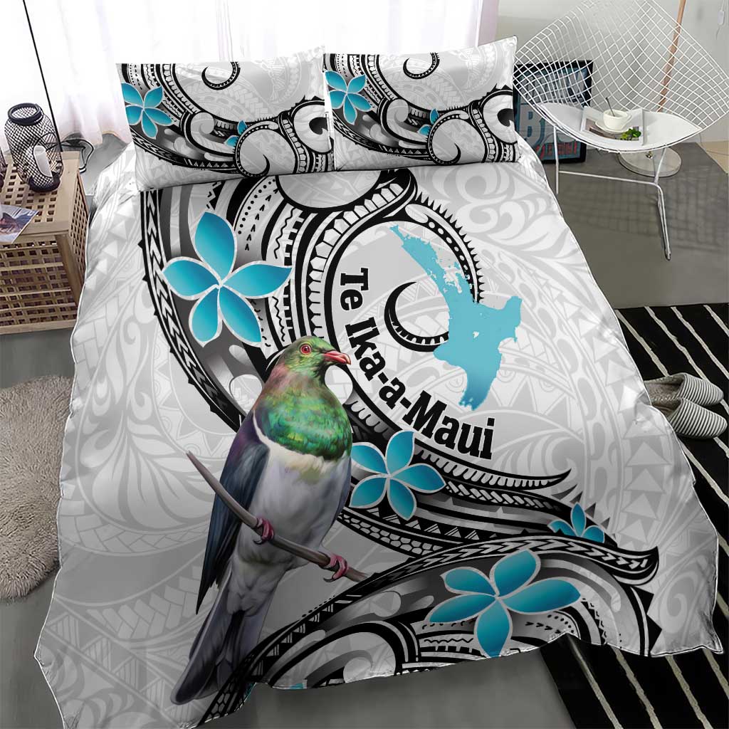 Aotearoa Te Ika-a-Maui Bedding Set South Island Kekeru Maori Koru