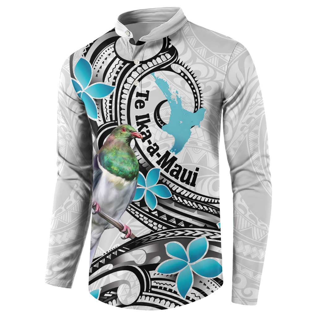 Aotearoa Te Ika-a-Maui Button Sweatshirt South Island Kekeru Maori Koru