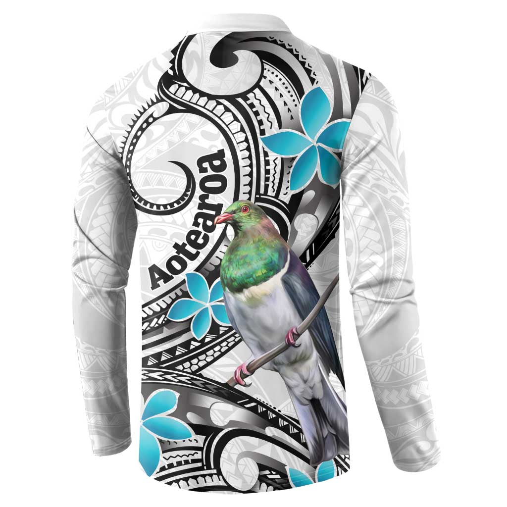 Aotearoa Te Ika-a-Maui Button Sweatshirt South Island Kekeru Maori Koru