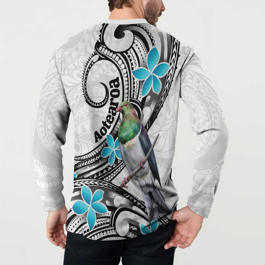 Aotearoa Te Ika-a-Maui Button Sweatshirt South Island Kekeru Maori Koru