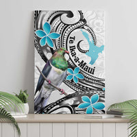 Aotearoa Te Ika-a-Maui Canvas Wall Art South Island Kekeru Maori Koru