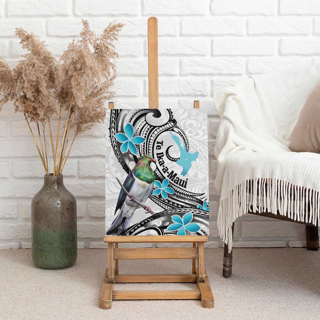 Aotearoa Te Ika-a-Maui Canvas Wall Art South Island Kekeru Maori Koru