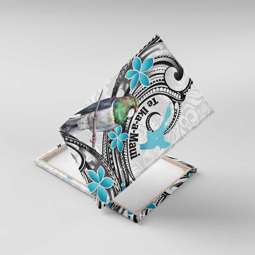 Aotearoa Te Ika-a-Maui Canvas Wall Art South Island Kekeru Maori Koru