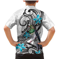 Aotearoa Te Ika-a-Maui Family Matching Mermaid Dress and Hawaiian Shirt South Island Kekeru Maori Koru LT14 - Polynesian Pride